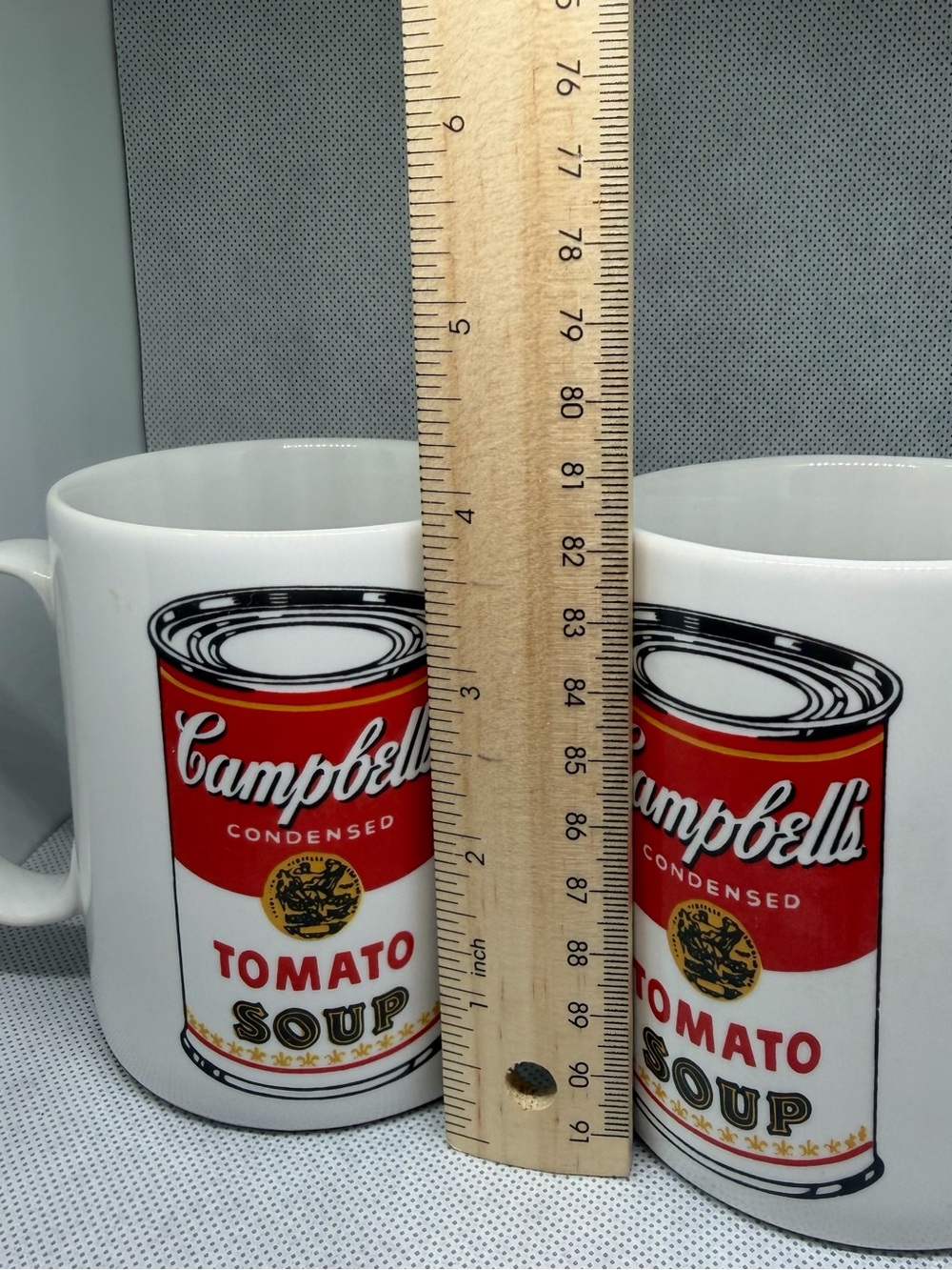 Vintage Andy Warhol Block Pop Campbell's Soup Mug Set Of 3 - Picture 2 of 7
